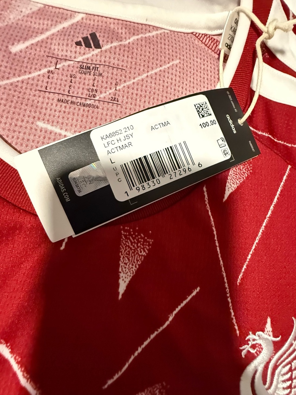 LIVERPOOL FC 26/27 HOME JERSEY SIZE LARGE. - Picture 3 of 6